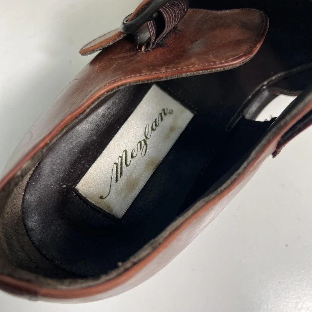 Mezlan Shoes Mens Size 10 M Brown Leather Diablo Fisherman Sandals Buckle